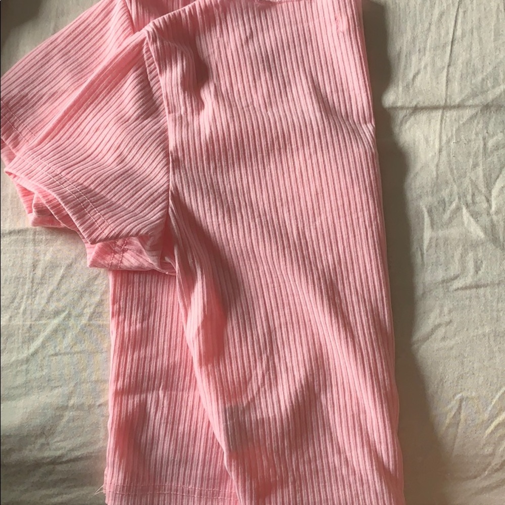 Pink button up top - Picture 3 of 3